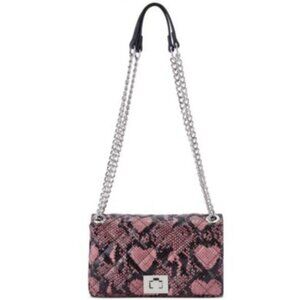 INC Soft Mini Heart Ajae Animal Print Crossbody Bag NEW